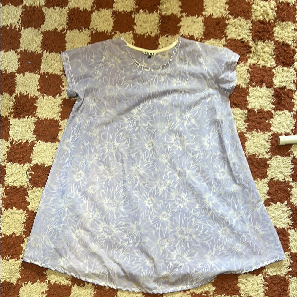 Nettle studios floral sheer shift dress